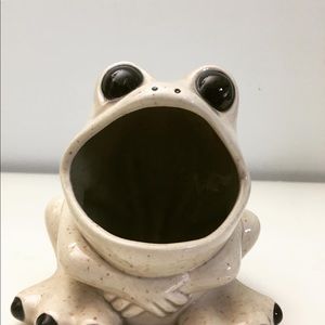 Vintage frog sponge holder